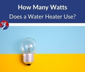 how many watts does a water heater use