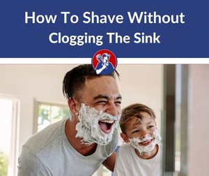 how to shave without clogging sink