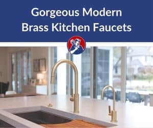 best modern brass kitchen faucet