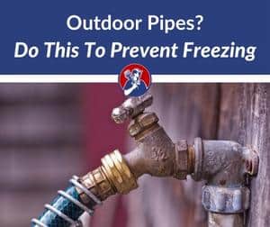 how to keep outdoor water pipes from freezing