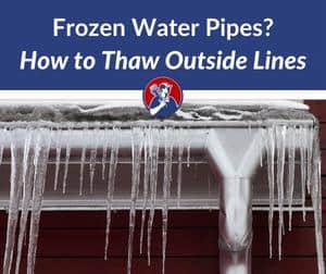 how to thaw frozen pipes underground
