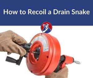 how to recoil a drain snake
