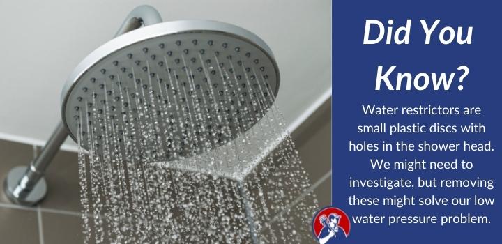 did you know low pressure in shower