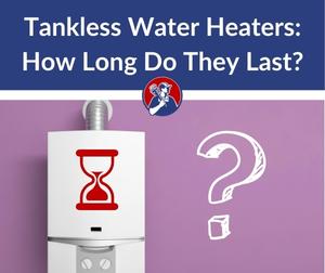 the average lifespan of a tankless water heater is around 20 years, but this depends upon factors like maintenance.